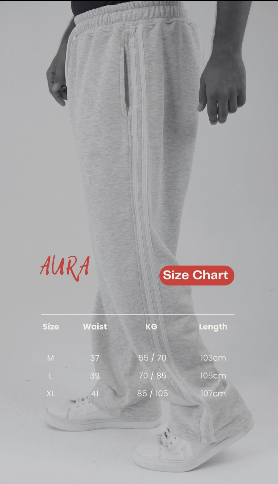 Two lines Wide-Leg Sweatpants